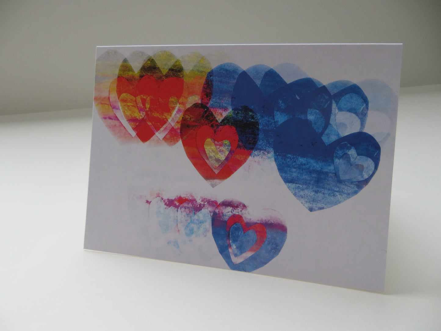 Chalk Hearts - Greeting card