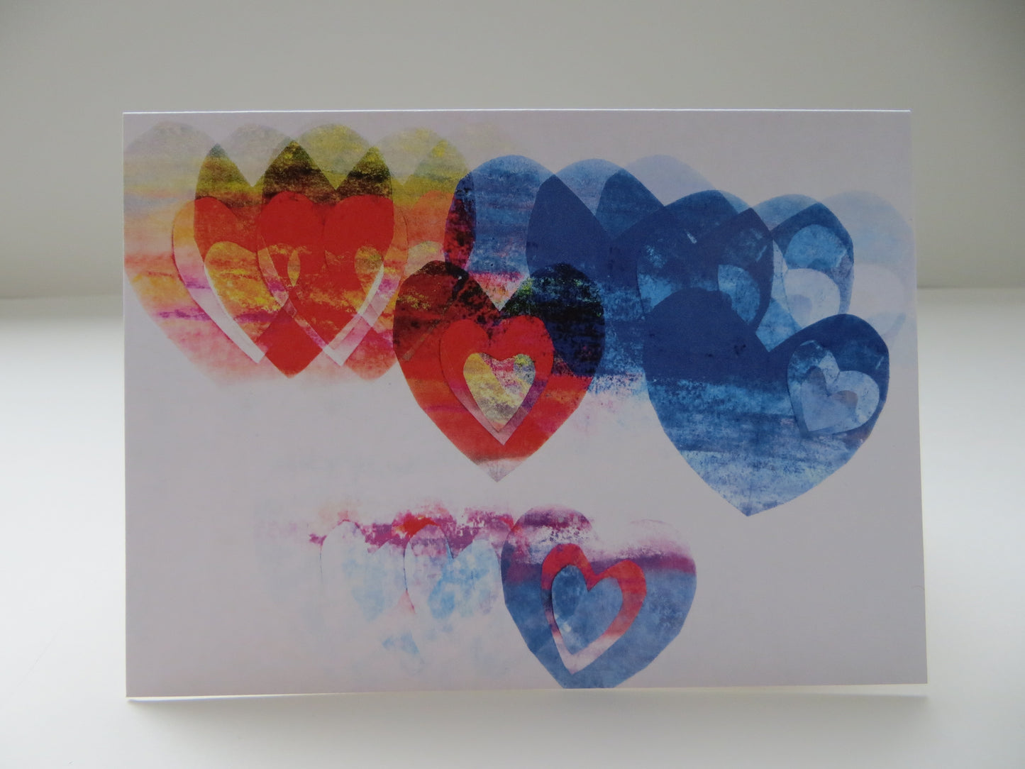 Chalk Hearts - Greeting card